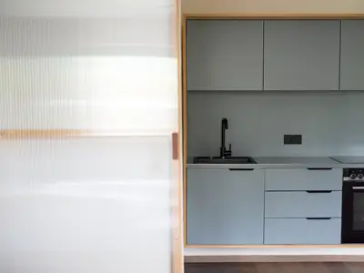 Küche im Aparment Stöckl und Séparée