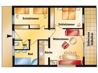 Ferienwohnung für 6 Personen (75 m²) in Leutasch 9/10