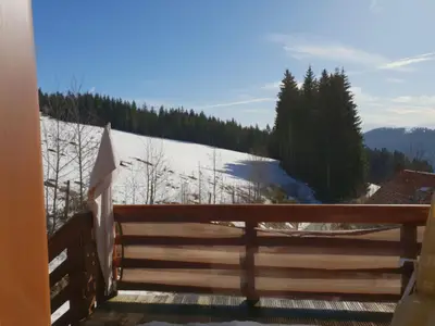 Aussicht vom Ferienhaus [Winter]