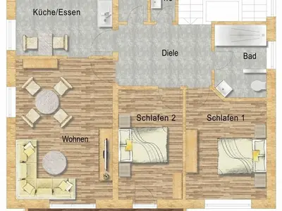 Ferienwohnung für 6 Personen (85 m²) in Lierschied 1/10