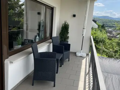 Balkon mit Sitzecke