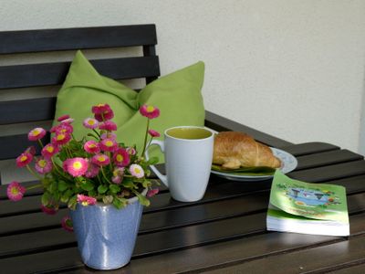 Frühstück auf der Terrasse