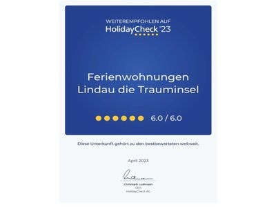 HolidayCheck Zertifizierung 2023