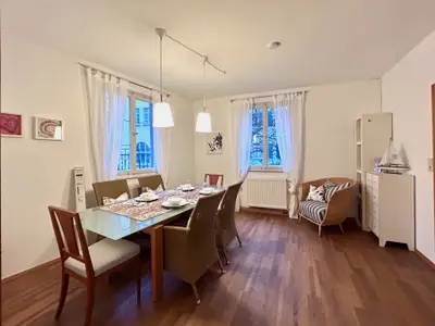 Essbereich im Wohnzimmer