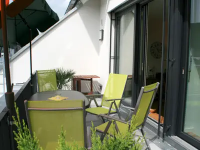 Sitzgelegenheit auf dem Balkon