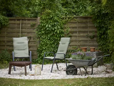 Feuerplatz im Garten des Haus Tourneurs in Lippetal