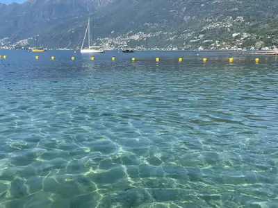 Nur 8 Minuten von der romantischen Villa entfernt liegt das Bagno Publico. Frühschwimmen mit Karibik