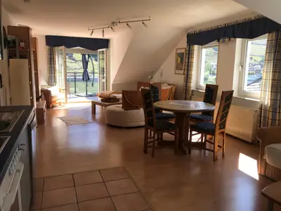 Ferienwohnung Panoramablick_Wohnraum