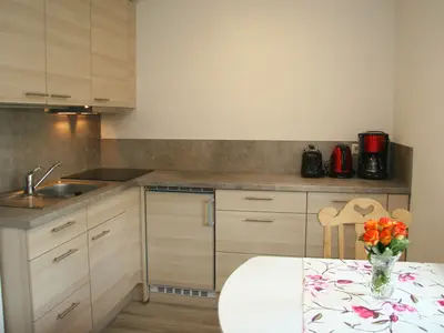 Küche in der FeWo am Haslachwald