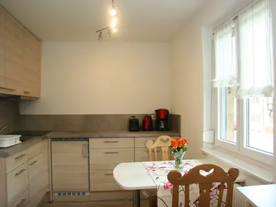 Küche in der FeWo am Haslachwald