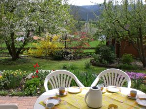 Terrasse im Frühjahr