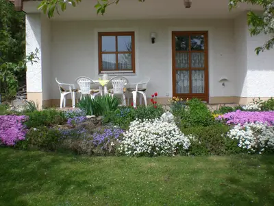 Terrasse im Frühling