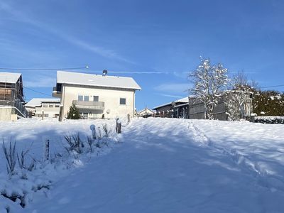 Haus hinten Winter