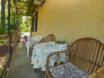 outside