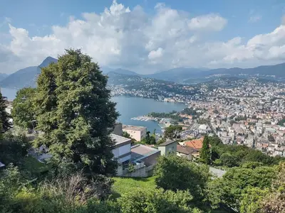 Aussicht vom Balkon