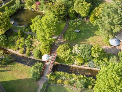 Garten aus der Vogelperspektive