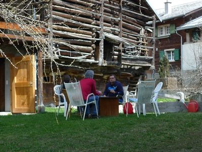 Ferienwohnung Chisti Lumerins - Garten Sommer