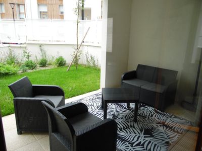 Gartenlounge auf der Terrasse