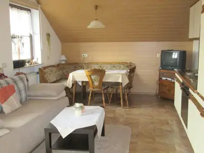 Wohnküche in der Fewo Schwalbennest