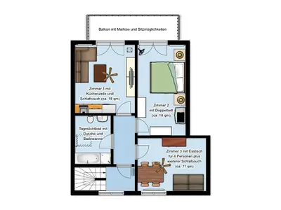 Ferienwohnung für 5 Personen (60 m²) in Maintal 9/10