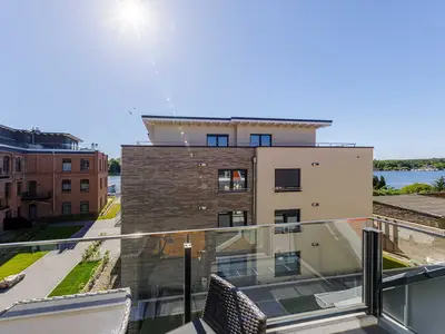Ferienwohnung SeeGlück Blick auf den Malchower See