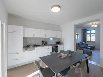 Ferienwohnung Family Suite Blick in die Küche