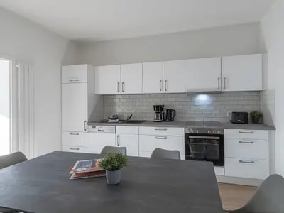 Ferienwohnung Family Suite Blick in die offene Küche
