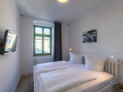 Ferienwohnung Family Suite Blick in eines der Schlafzimmer