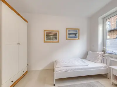Ferienwohnung Pusteblume in Malchow Blick in eines der Schlafzimmer