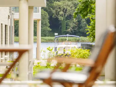 Ferienwohnung Nordlicht in Malchow Wasserblick von der Terrasse aus