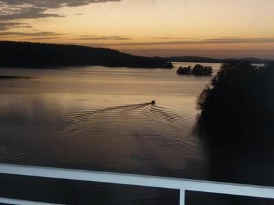 Abendstimmung am Dieksee gesehen vom Balkon