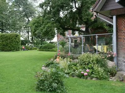 Terrasse Ferienwohnung Frieda´s