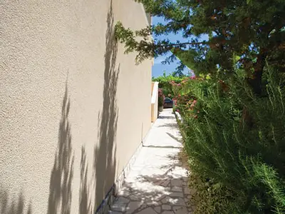 outside