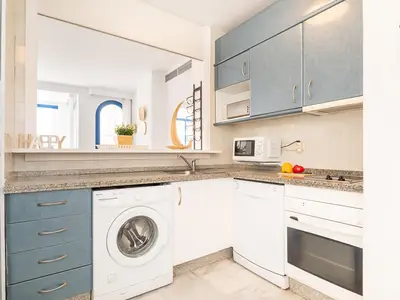 Offene Bar in der Küche