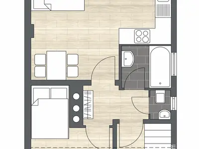 Ferienwohnung für 4 Personen (42 m²) in Marburg 3/10