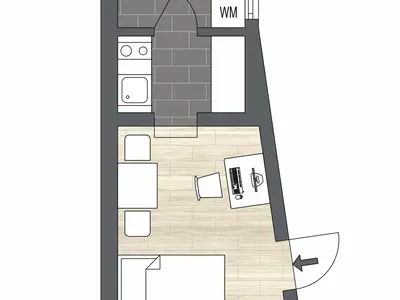 Ferienwohnung für 2 Personen (34 m²) in Marburg 3/10