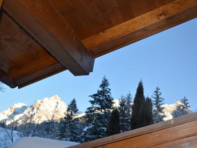 Balkon Panoramaaussicht auf die Berge