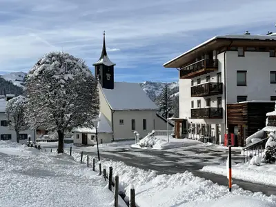 Außenseite Ferienhaus [Winter]