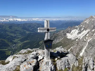Aussicht vom Marterlkopf in Richtung Hinterthal