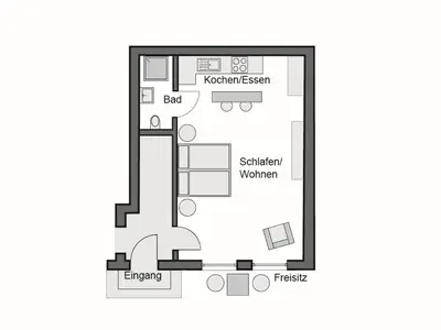 Ferienwohnung für 3 Personen (26 m²) in Markdorf 8/8