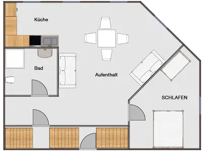 Grundriss Wohnung "Ritterstube"