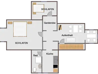 Grundriss Wohnung "Burgmansarde"