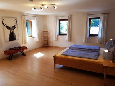 Das Schlafzimmer I in der Ferienwohnung Untersberg