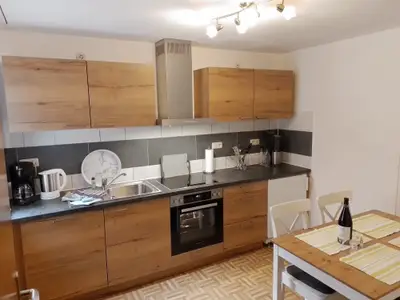 Die Küche in der Ferienwohnung Salzburg