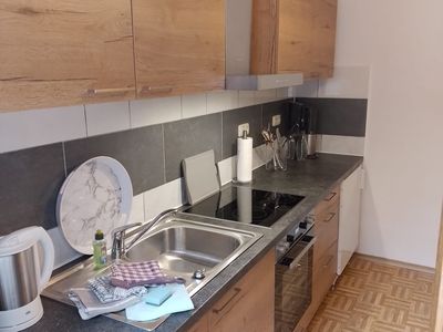 Die Küche in der Ferienwohnung Salzburg