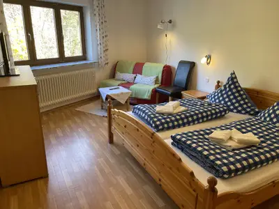 Schlafzimmer in der Ferienwohnung Salzburg