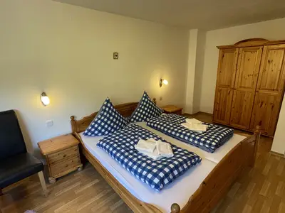 Schlafzimmer in der Ferienwohnung Salzburg