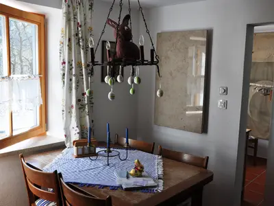 Die Essecke in der Ferienwohnung Bitterling