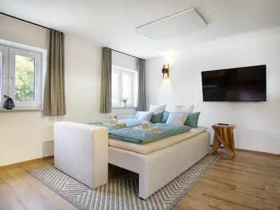 Hochwertiges Schlafsofa mit TV und Infrarotheizung