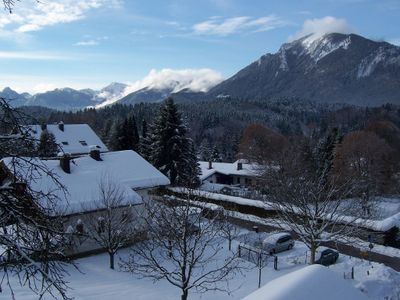 Winteraussicht vom Balkon